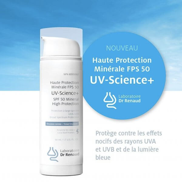 Haute Protection Minérale - UV-Science + FPS 50 - Laboratoire Dr Renaud